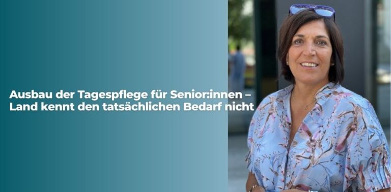 Aus­bau der Tages­pfle­ge für Senior:innen – Land kennt den tat­säch­li­chen Bedarf nicht
